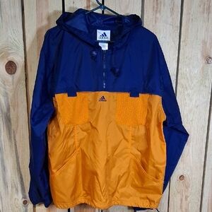Vintage Adidas Mens 1/4 Zip Windbreaker Jacket Size L Athletic Outdoors Camping